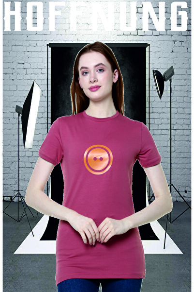 HOFFNUNG T Shirt Button Digital Print 100% Cotton Slim Fit Slim Fit Crew Neck Short Sleeve T-Shirt