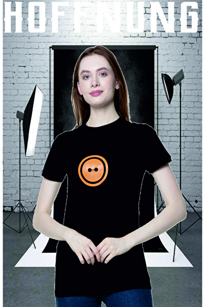 HOFFNUNG Ψηφιακή εκτύπωση με κουμπιά μπλουζάκι 100% βαμβακερή λεπτή εφαρμογή με κοντό μανίκι μπλουζάκι με λαιμόκοψη