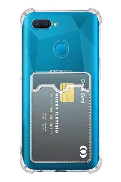 KZY İletişim Oppo AX7 Kapak Kamera Korumalı Kartlıklı Darbe Emici Özellikli Ş...