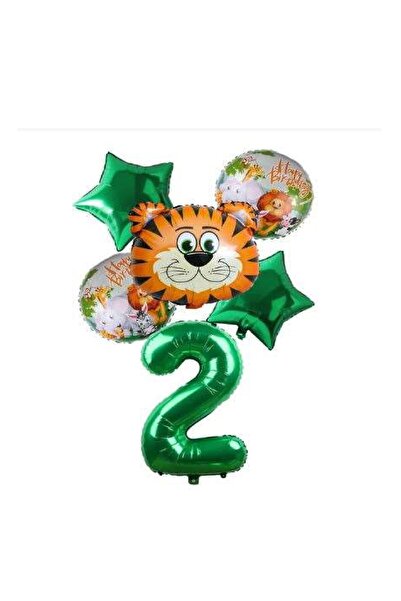 BEST PARTİ DOĞUM GÜNÜ PARTİ SÜSLERİ مجموعة بالونات من رقائق النمر على شكل نجم...