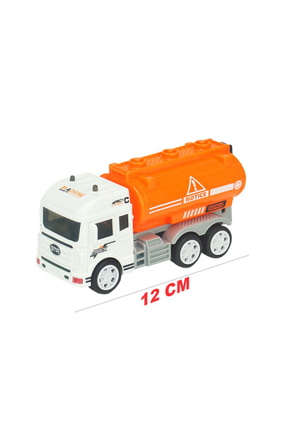 Toyaş Frictional 1:32 Truck Work Vehicles Toys Truck with Tanker 12 cm