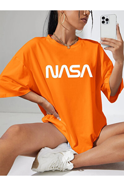 Revasser Unisek žene / muškarci NASA šarena prilagođena štampana pamučna češl...