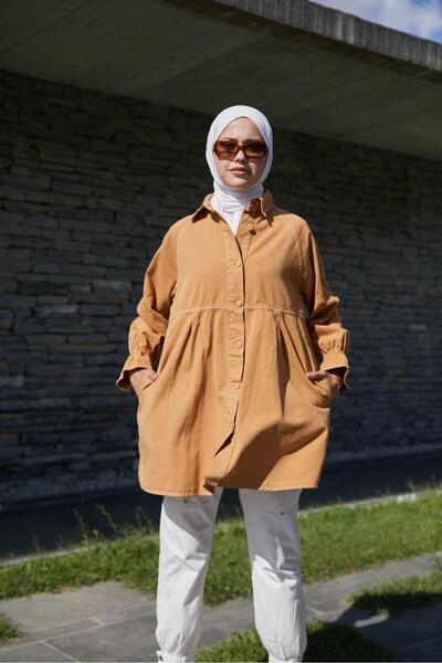 ENZİM JEANS Oversize Γυναικείο Τζιν Μπουφάν