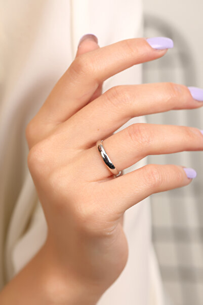 MySilvers Gümüş 3 Mm Bombeli Kadın Alyans