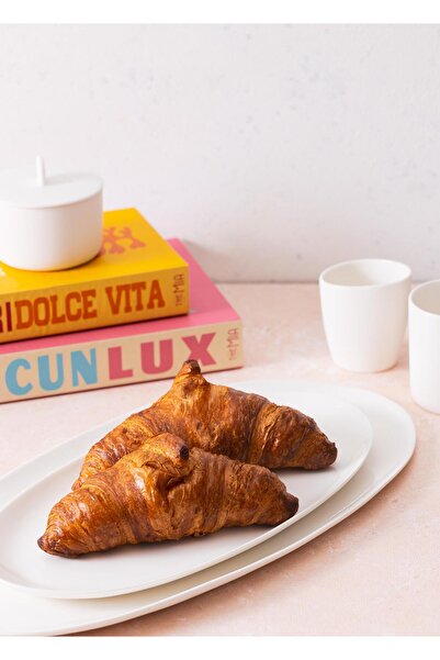 The Mia Cotta Limoges Oval Servis Beyaz 34x17 Cm