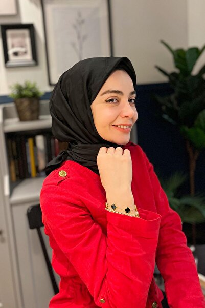 Aker Eșarfă Monogram Checker - Neagră 911