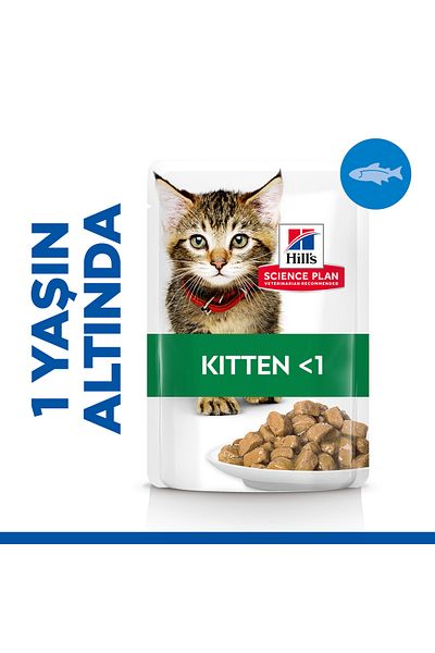 Hill's SCIENCE PLAN Okyanus Balıklı Yavru Kedi Pouch 12X85g