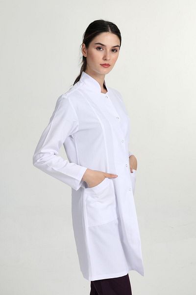 BAŞAK Γυναικεία ποδιά Judge Collar Doctor Nurse Teacher Pharmacist Apron (ayş-1402)