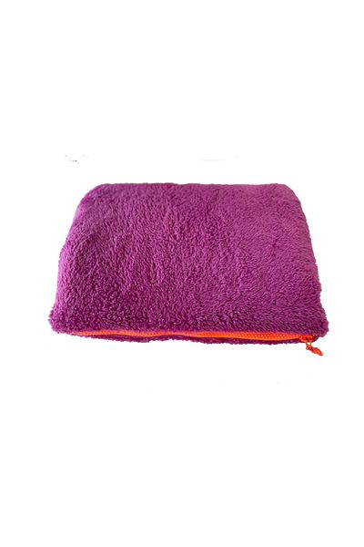 Whenever Company Siklamen Orange Zippered Teddy Bag