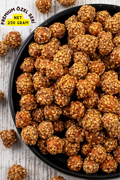 KAJUNUTS Premium Gurme Serisi Ballı Susamlı Leblebi Iri Boy Kuruyemiş Taze Lezzetli Çerez Net (250gram)