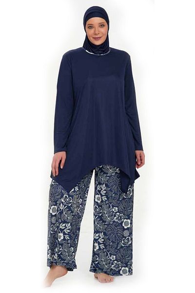 ROZAMAY Women's Lycra Full Covered Hijab Swimsuit 9242