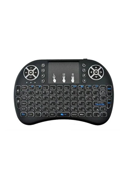 newdaki IŞIKLI  KABLOSUZ 2,4G WİRELESS MİNİ TOUCHPAD  MULTİ MEDYA KLAVYE