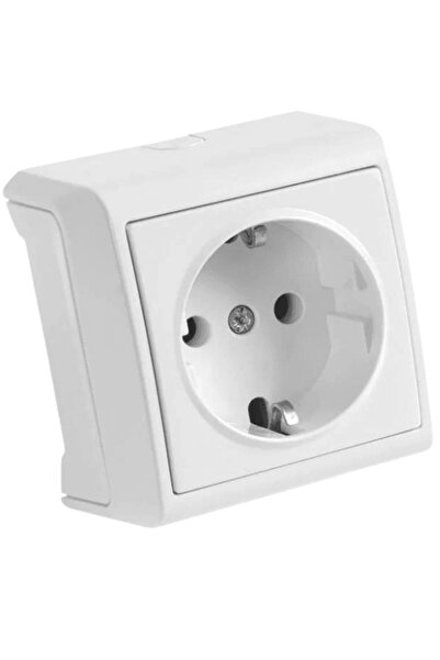 VİKO Viko Vera Surface Mounted Grounded Socket White (Framed)90681008 (4 Pieces)