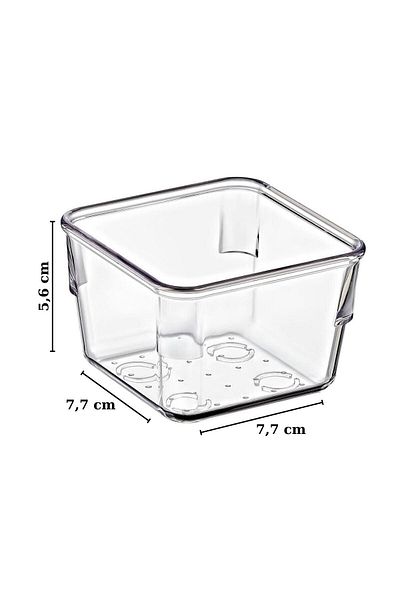 Nandy Home طقم إفطار شفاف ووعاء صلصة ووعاء للوجبات الخفيفة مكون من 6 قطع