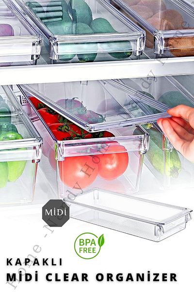 Nandy Home Midi New Clear Organizer Ψυγείου & Ντουλάπας με Κάλυμμα