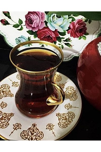 DECOSTYLE Ottoman Collection 12 Piece Tea Set for 6 People