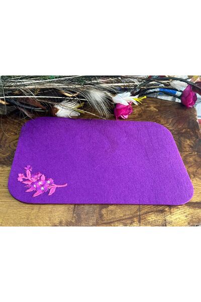 Gönülden Tasarım 40X30 CM 1 PIECE EMBROIDERY FLOWERED THICK SEAL AMERICAN SER...