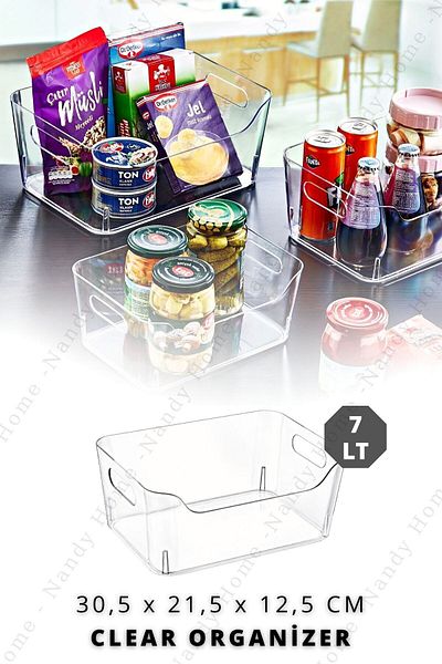 Nandy Home 7 Lt Clear Ψυγείο & Οργανισμός Ντουλάπας 30,5x21,5x12,5 cm