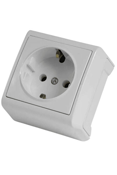 VİKO Viko Vera Surface Mounted Grounded Socket White (Framed)90681008 (4 Pieces)