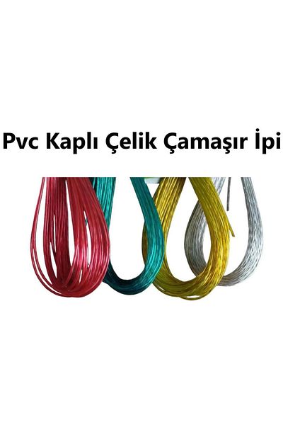 optana Clothesline Steel PVC Coated Steel Thin Rope Multi-Purpose Durable
