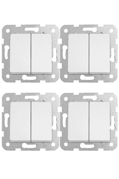 VİKO Viko Linnera Commutator White90440002 (Frame Included) (4 Pieces)