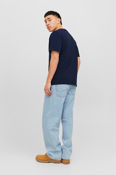 Jack & Jones Tricou Essentials Cotton Slim Fit cu decolteu triplu Tricou bărbați12233999