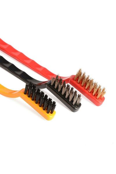 Factorial Cleaning Brush and Set 3-piece Wire Detail Recessed Surface Dip Corner Cleaning Brush Faucet Cleaning