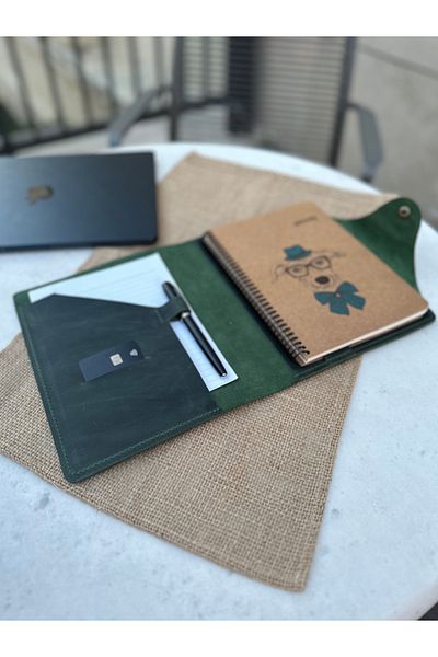 Leather Anatolia Genuine Leather Handmade A5 Notebook Case, Leather Agenda Bag, Genuine Leather Organizer Notebook Case