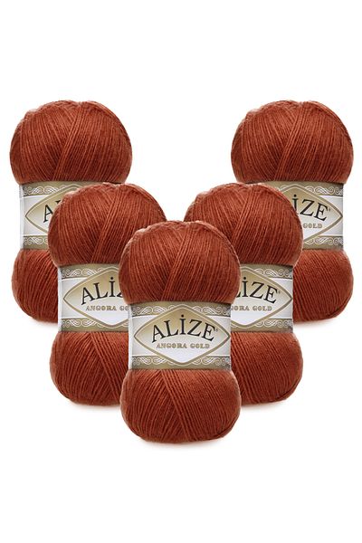 Alize Angora Gold 5 τεμαχίων 036 Σκούρο Πλεκτό Νήμα Χειροποίητο