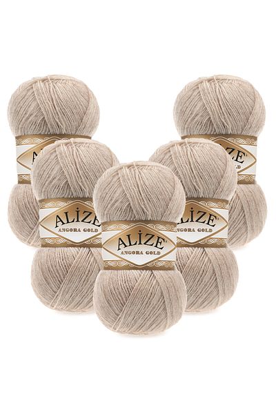 Alize Angora Gold 5 τεμαχίων 543 Μπεζ πλεκτό νήμα