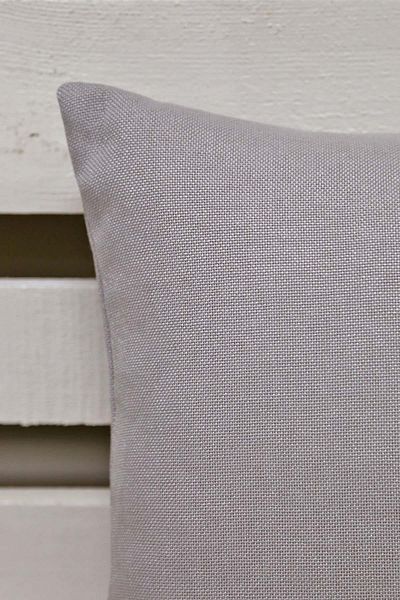 Melodie Linen Throw Pillow Cover Light Gray 50x50 Cm