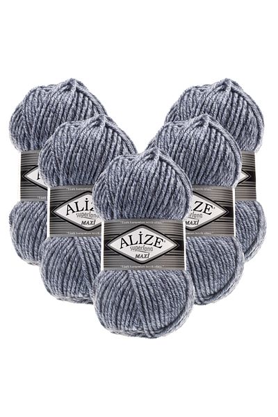 Alize Superlana Maxi 5-Piece 806 Hand Knitting Yarn