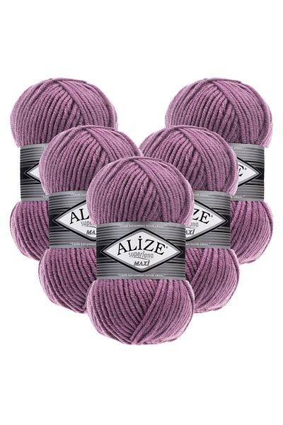 Alize Superlana Maxi 5 τεμαχίων 28 πλεκτό νήμα χειρός
