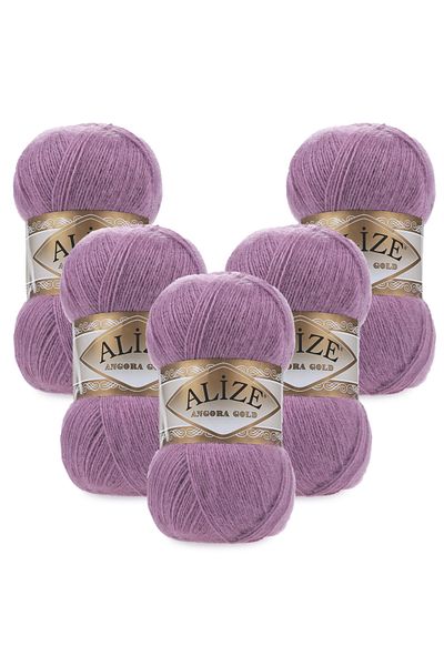 Alize Angora Gold 5 τεμαχίων 028 Μωβ Βιολετί Πλεκτό Νήμα