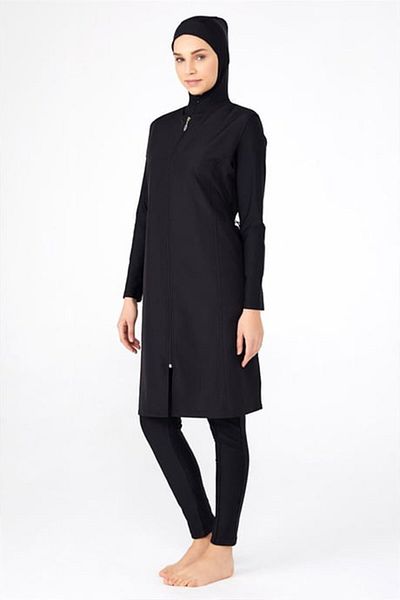 Adasea Γυναικείο μαγιό Lycra με φερμουάρ Full Covered Hijab 2185