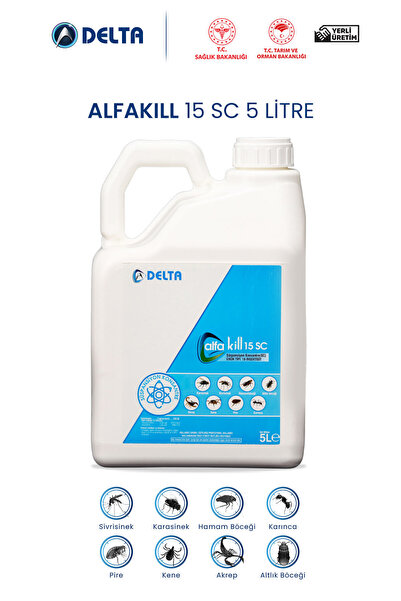 Delta Market Alfakill 15 Sc 5 Litre Konsantre Böcek Ilacı Ve Haşere Ilacı