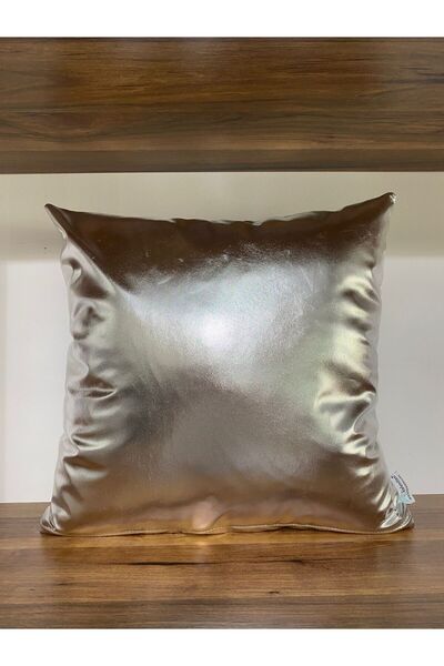 KIRLENTİM Plain Silver Foil Throw Pillow Cover