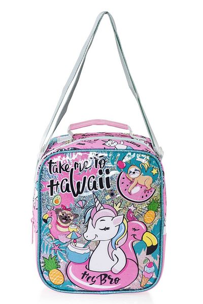 GENC DIJITAL BASKI Frocx pentru fete, cutie de prânz hawaiană