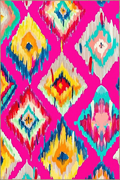Rugs Modern Halı Модерен декоративен килим с розова тематика, многоцветен абс...