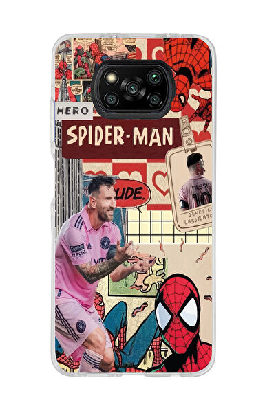 Magic Ring Poco X3 Pro / X3 NFC Uyumlu Lionel Messi ve Spiderman Tasarımlı Şe...