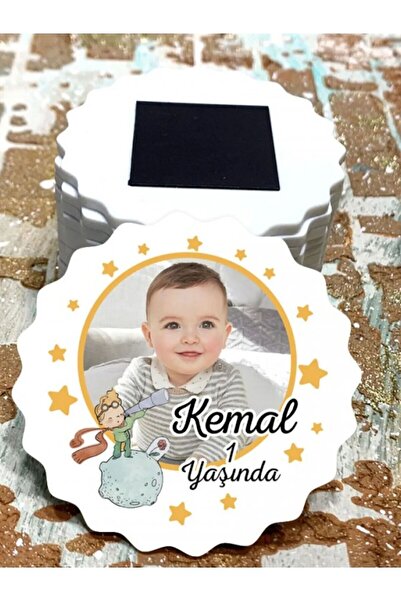 imzatasarım Fotoğraflı Bir Yaş Ahşap Magnet 1 Yaş Magneti (10 ADET)