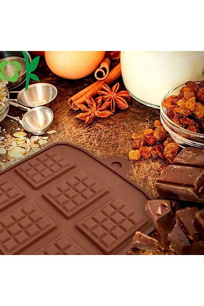 Getshopmini قالب الشوكولاتة الخبز البسكويت المستطيل الشوكولاته قالب السيليكون GT1208