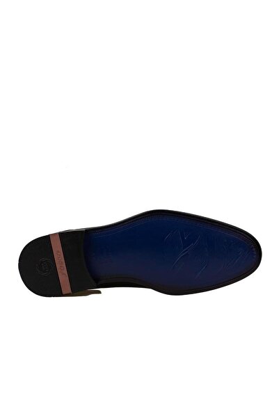 Fosco Siyah Hakiki Deri Bağcıksız Klasik Ayakkabı