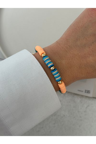 HERCY Colorful Fimo Beaded Bracelet