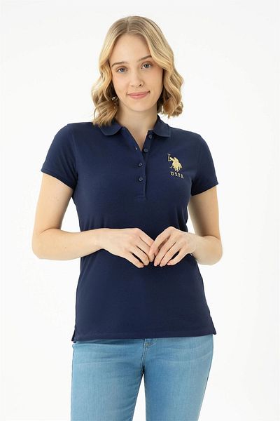 U.S. Polo Assn. Tricou de bază albastru bleumarin de damă