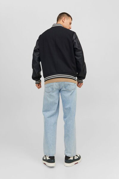 Jack & Jones Men's Letter Embroidered Bomber Jacket - College -12241559 - BS