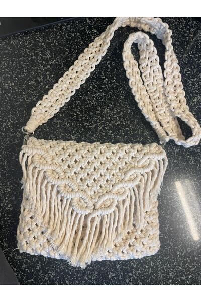alacatı art macrame MAKROME DETAYLI ÇANTA