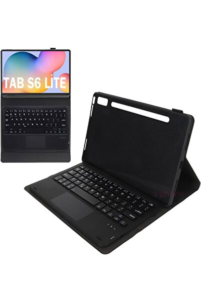 Sphone Samsung Galaxy Tab S6 Lite P610 Bluetooth Keyboard Akıllı Standlı Tablet Kılıf Wireless Touchpad