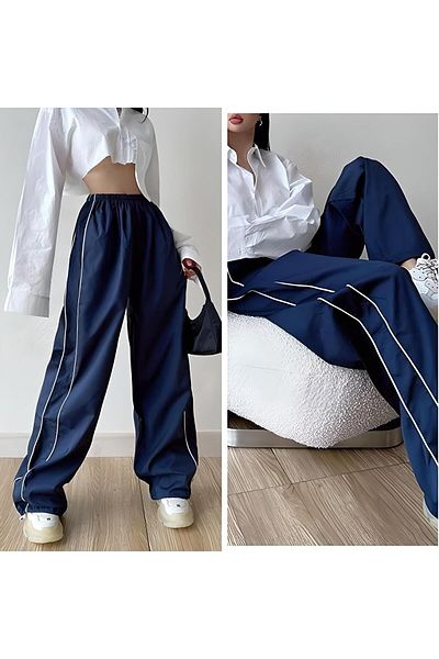 DEEFWEAR Y2k Baggy Unisex Parachute Pants
