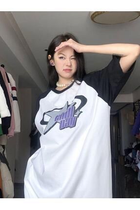 The Champs Y2k Chill Day Y ld z Beyaz Reglan Kol Oversize T shirt Fiyat Yorumlar Trendyol